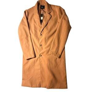 NOVAMEN Structured Long Coat Tan Size XL